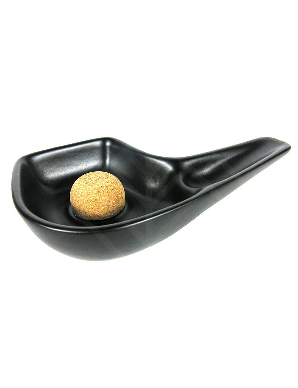 Scrumiera Pipe ceramic pipe shape black